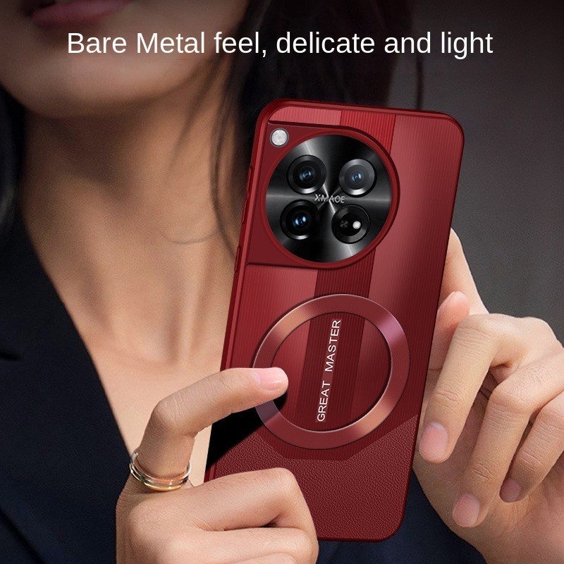 Yyn 手機殼適用於 OnePlus 12 5G 新款時尚磁吸防震手機殼保護套