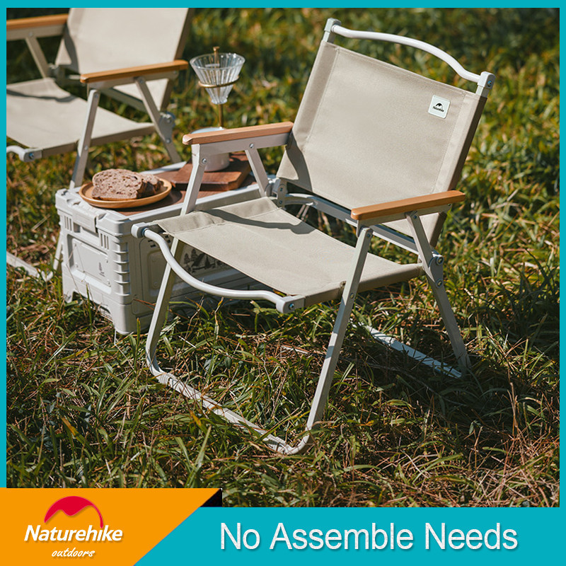 Naturehike戶外便攜式折疊椅野營野餐釣魚椅陽台花園沙灘kermit椅子重型承重120kg