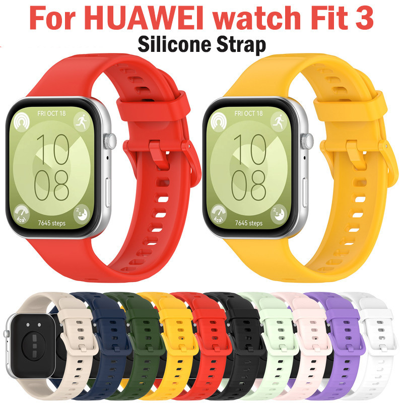 Huawei watch Fit 3 錶帶手錶手鍊替換運動錶帶適用於華為手錶 Fit 3 錶帶配件
