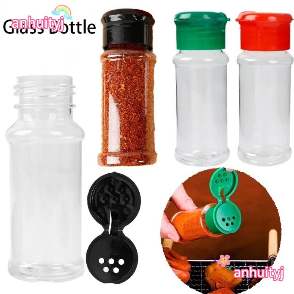 ANHUITYJ調味瓶,品種用途80ML/100ML香料儲存罐,新建透明玻璃瓶身調味品瓶廚房