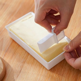 黃油切奶酪儲存食物儲存盒帶蓋黃油盤帶切片機