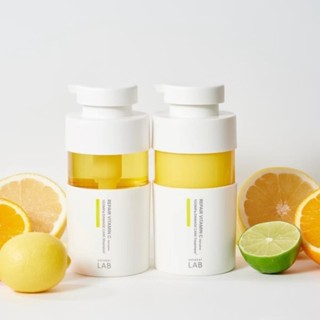 【unlabel LAB-超修護豐盈瞬亮維他命VC系列(黃)洗髮精400ml 護髮素400ml 護髮精華100ml】現貨