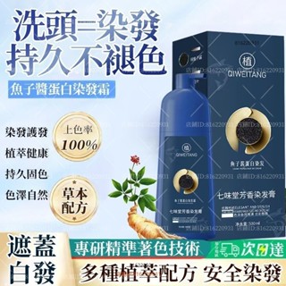 免運 臺灣出貨✅魚子醬蛋白染髮霜 泡泡染 染髮劑 蛋白染發劑 蓋白髮 加大量 天然健康純蓋白植物 溫和上色 植物染髮劑