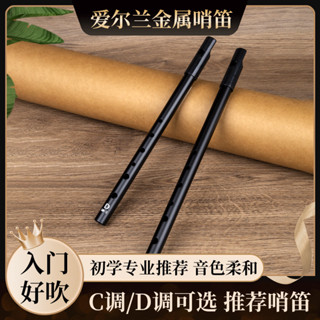 笛子 樂器 Flute instrument 【3424人收藏】鋁合金愛爾蘭哨笛6孔豎笛成人初學入門專用金屬哨笛愛爾蘭風