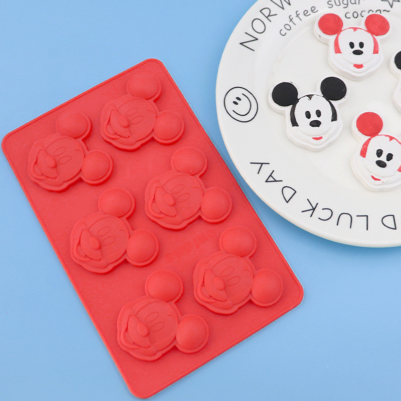 6腔鼠標矽膠模具巧克力模具diy手工餅乾糖果冰塊模具蛋糕裝飾模具diy烘焙工具