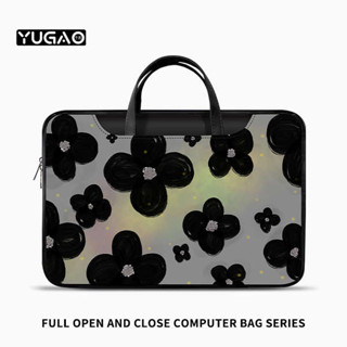 YG簡約花朵筆電包手提適用蘋果macbook15點6寸小新air13.3華為matebook聯想女14內袋pro保護套1
