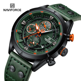 Naviforce 男士手錶頂級品牌豪華運動手錶軍用計時碼表 Atuo Date 石英防水原裝男時鐘