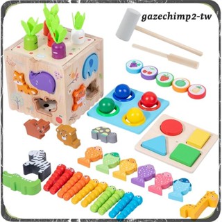 [GazechimpafTW] 學習玩具感官玩具益智8合1胡蘿蔔收穫學習活動