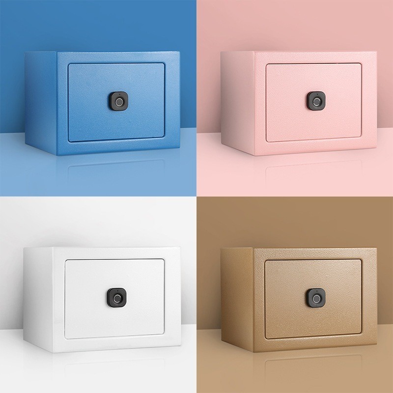 貝貝⭐防盜鑰匙密碼箱保險箱 可指紋保險櫃小型家用防盜存錢罐 成人可取網紅可進可出紙幣儲存罐 家用迷你新款安全保險箱⭐優選