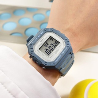 CASIO卡西歐手錶男女學生ins復古潮流小方塊電子錶W218 W-218HC