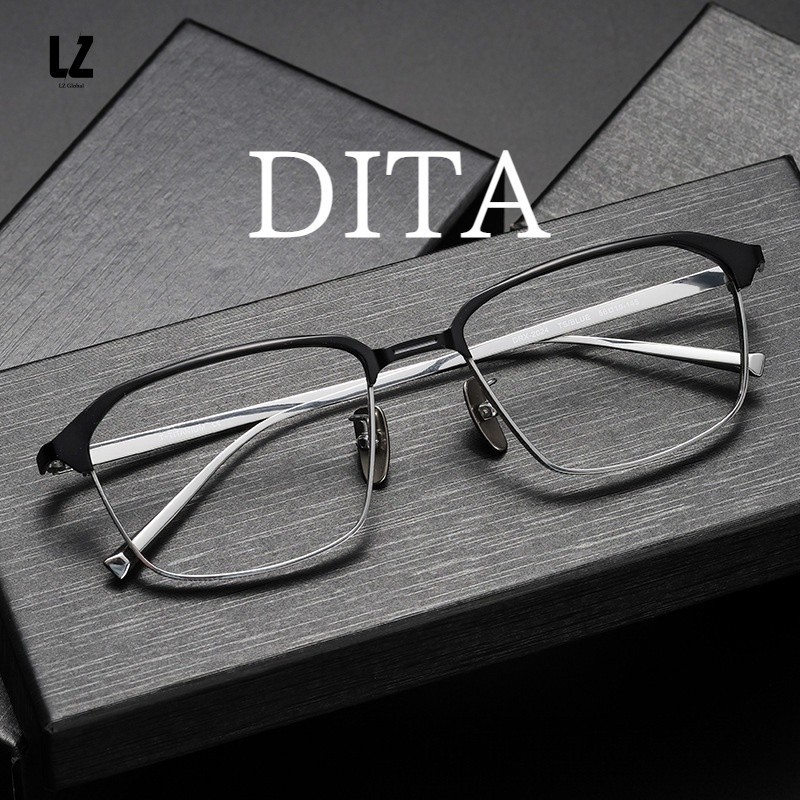 【LZ鈦眼鏡】Dita衕款 純鈦眼鏡框 日係設計師手工眼鏡 DRX-2024 時尚商務可配近視眼鏡 男款