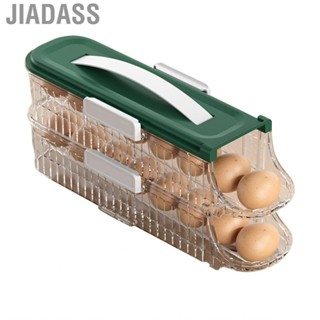 Jiadass 冰箱雞蛋容器節省空間冰箱側門收納盒
