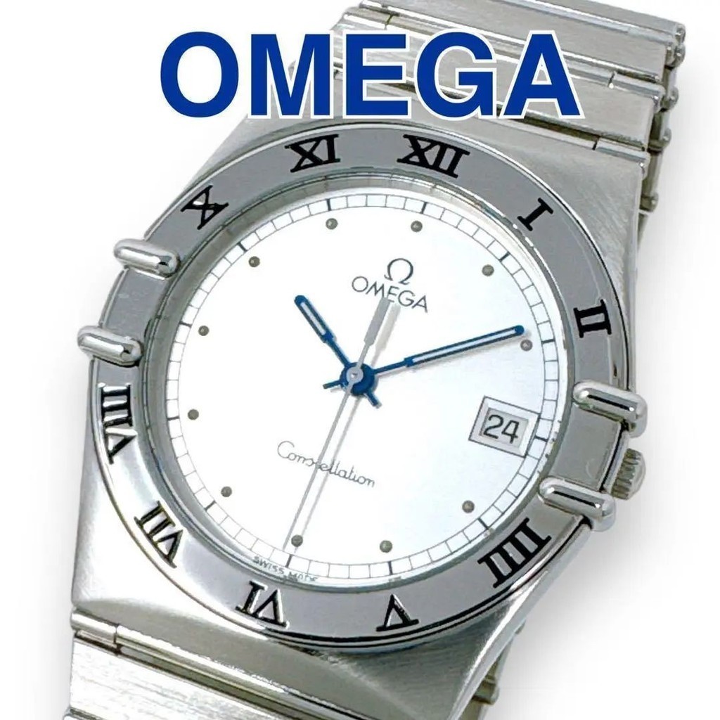 OMEGA 歐米茄 手錶 星座系列 DATE 銀色 石英 男用 mercari 日本直送 二手