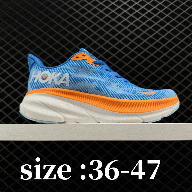 Best Hoka Clifton 9 男女專業緩震跑鞋,36-47碼超大運動鞋 #88
