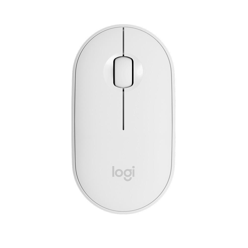 【Logitech 羅技】M350 鵝卵石無線滑鼠-珍珠白