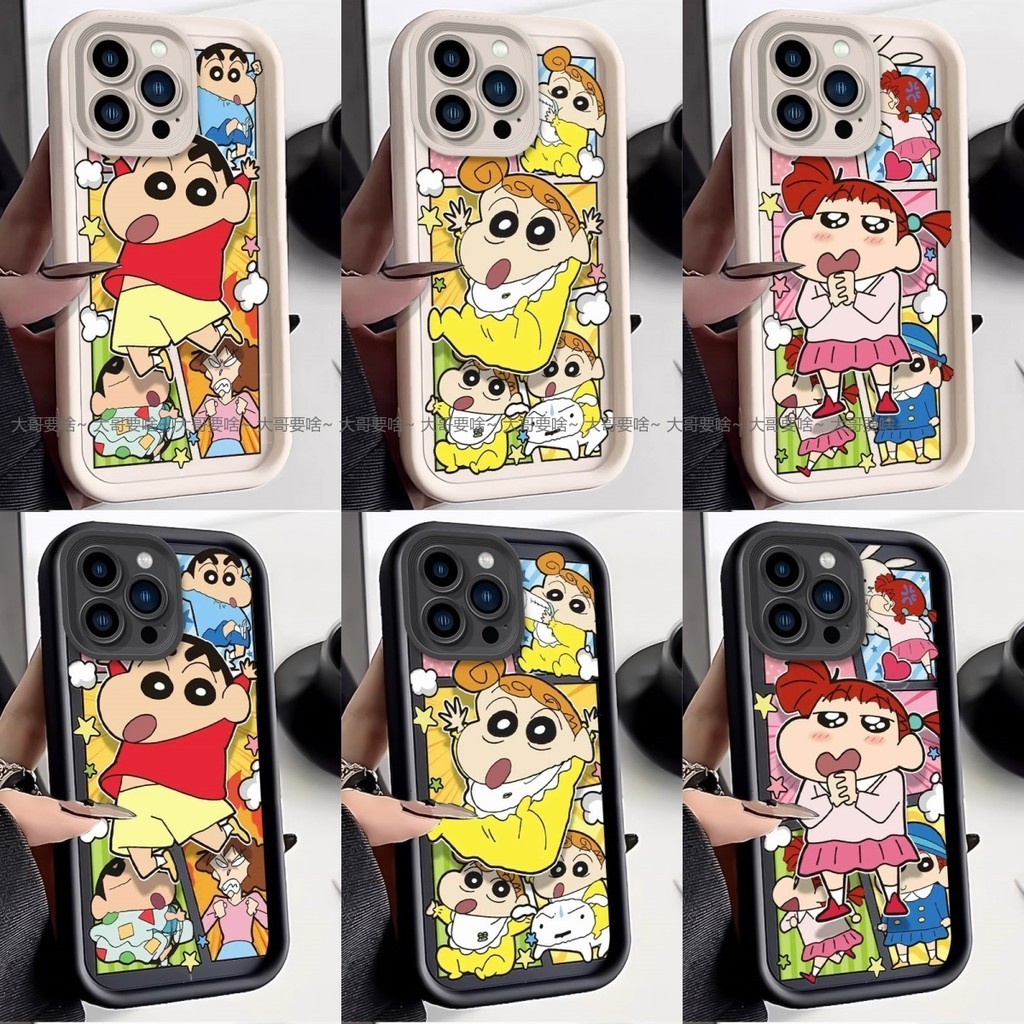 蠟筆小新卡通防摔手機殻 OPPO A72 A53 A55 A54 A31 A91 A77 A92020 A52020
