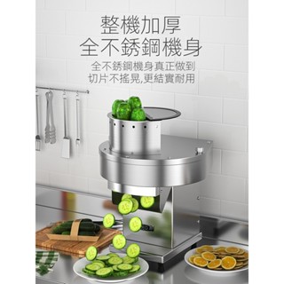 【臺中專營】臺灣110V切片機商用電動式全自動多功能蔬菜水果切絲機檸檬土豆切片器