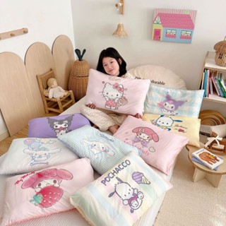 【AJUN.免運新品】夏季兒童枕 三麗鷗卡通大版涼感豆枕芯針織可拆洗嬰幼兒午睡枕頭