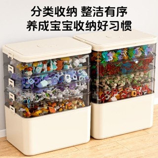 暢銷 [2630人好評]大顆粒樂高積木拚圖收納盒寶寶多層分類大容量兒童玩具儲物整理箱