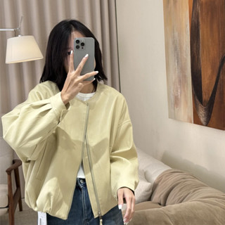 [現貨特惠]皮衣女 皮外套 短版皮衣 皮外套女 小個子皮衣外套女圓領機車服2025春季新款韓系時尚pu皮夾克上衣潮