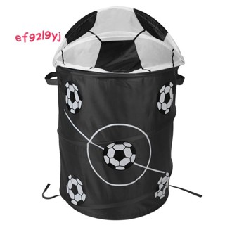足球造型可折疊洗衣籃收納桶收納桶滌綸布玩具店