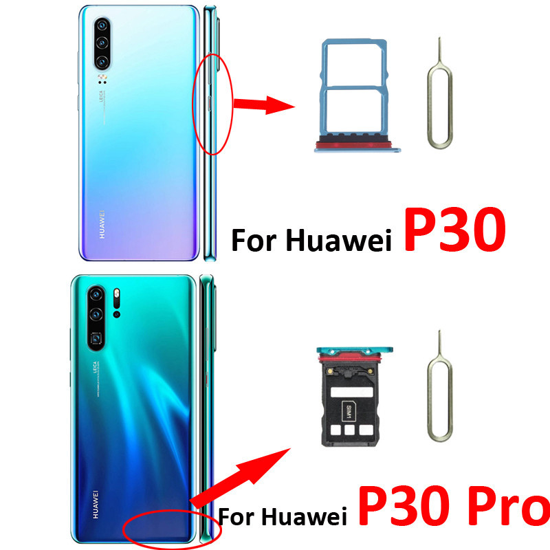 原廠手機SIM SD卡托 托盤 支架適用於華爲Huawei P30 P30 Pro 維修替換件