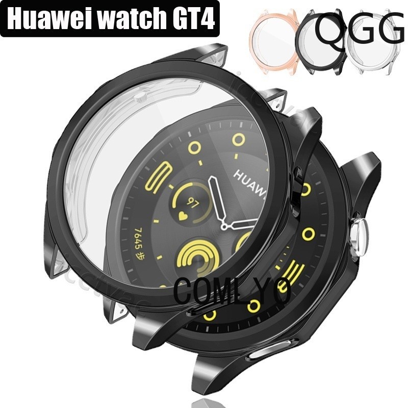 適用於華為手錶 GT 4 46MM 41MM 錶殼 TPU 軟全蓋 GT4 保護殼女士男士