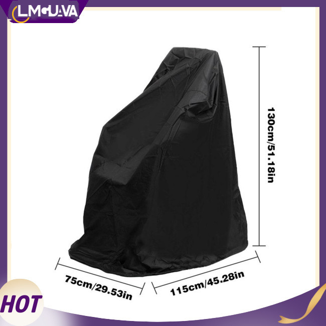 Lmg 輪椅防塵罩 210D 牛津重型雨罩保護器帶鬆緊帶,適用於代步車輪椅
