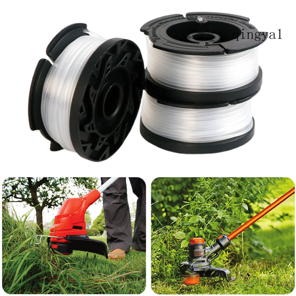 (園藝) 1 套割草繩耐用輕鬆草坪維護預裝除草線軸適用於 Black Decker 修剪器