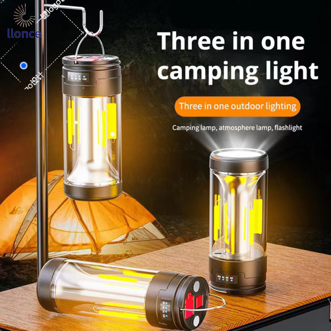 Dgx 多功能野營燈帶磁鐵戶外便攜式 Led 強力工作燈強光手電筒