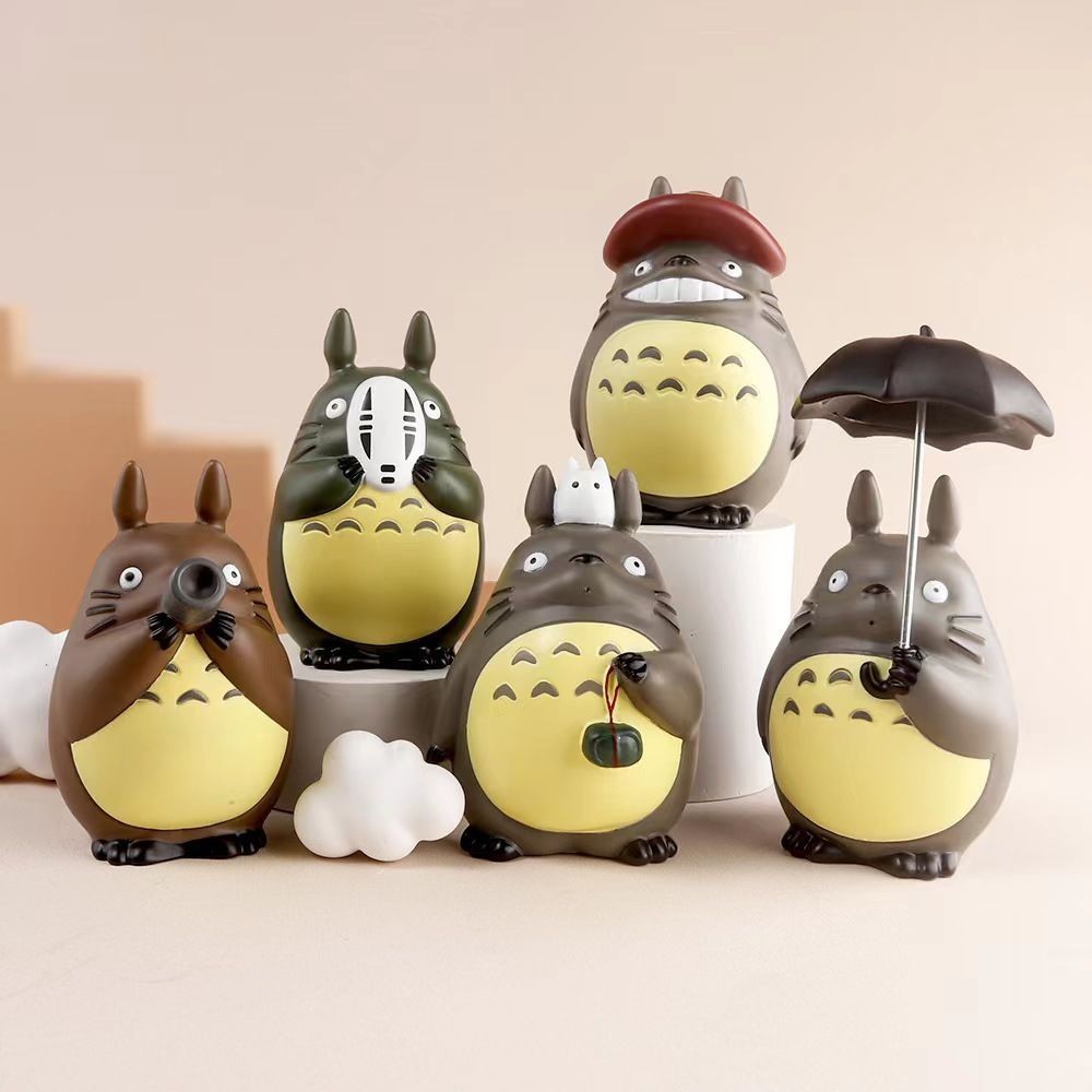現貨 宮崎駿 吉卜力 日本動漫 龍貓 Totoro 無臉男 車載Q版汽車裝飾公仔人偶模型玩具手辦擺件娃娃禮物
