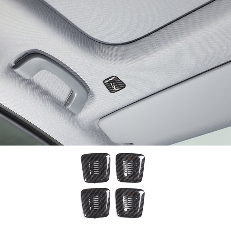 BMW Abs 碳纖維適用於寶馬 5 系 G60 2024 車頂麥克風喇叭罩汽車內飾配件