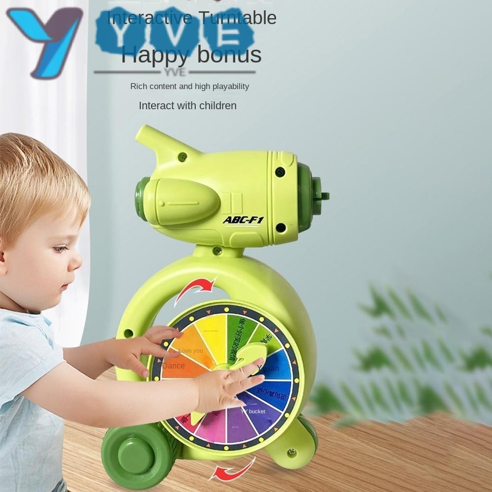 Yve 轉盤玩具,陀螺兒童玩具兒童陀螺玩具,高品質訓練玩具塑料綠色螺旋槳玩具戶外
