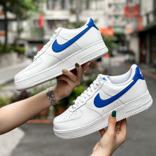 實拍 NIKE AIR FORCE 1 07 DM2845-100 男鞋 白藍 休閒 荔枝