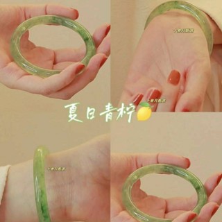 臺灣-熱銷【8037人收藏】飄花翠綠玻璃仿玉叮噹鐲一步一響新款細鐲少女閨蜜小叮噹手鐲超僊