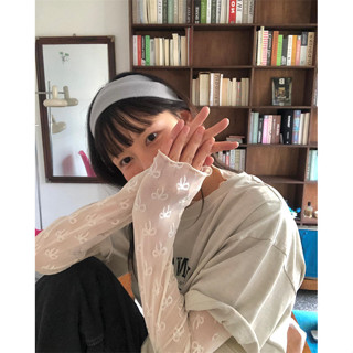 Uni韓國ins 可愛日系感蝴蝶結彈性網紗打底衫 長袖T恤 女生上衣 單穿/內搭tee