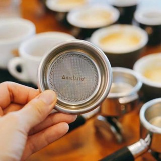 【現貨促銷】咖啡配件 臺灣ARTEFATTO適用58mm適用有槽單雙份咖啡粉碗提升萃取