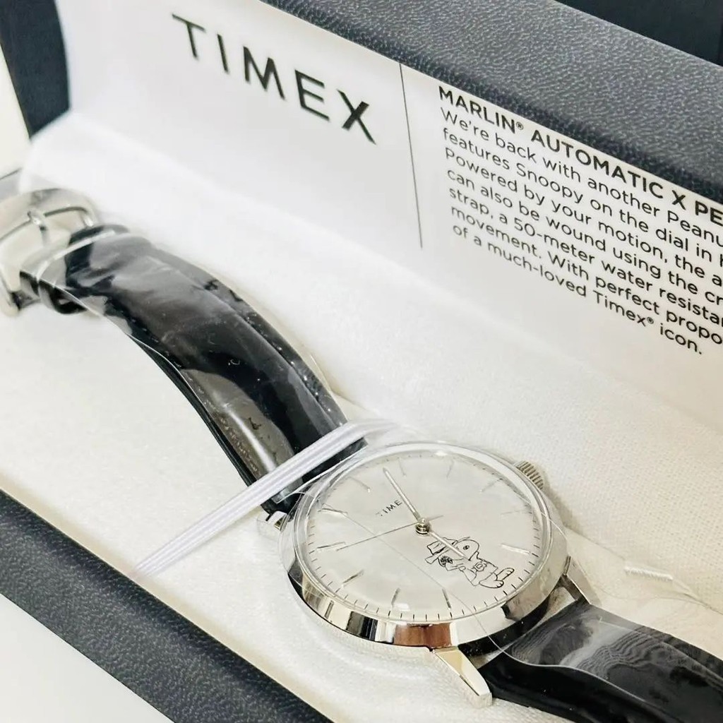 TIMEX 手錶 Peanuts Snoopy 聯名 皮革 日本直送 二手
