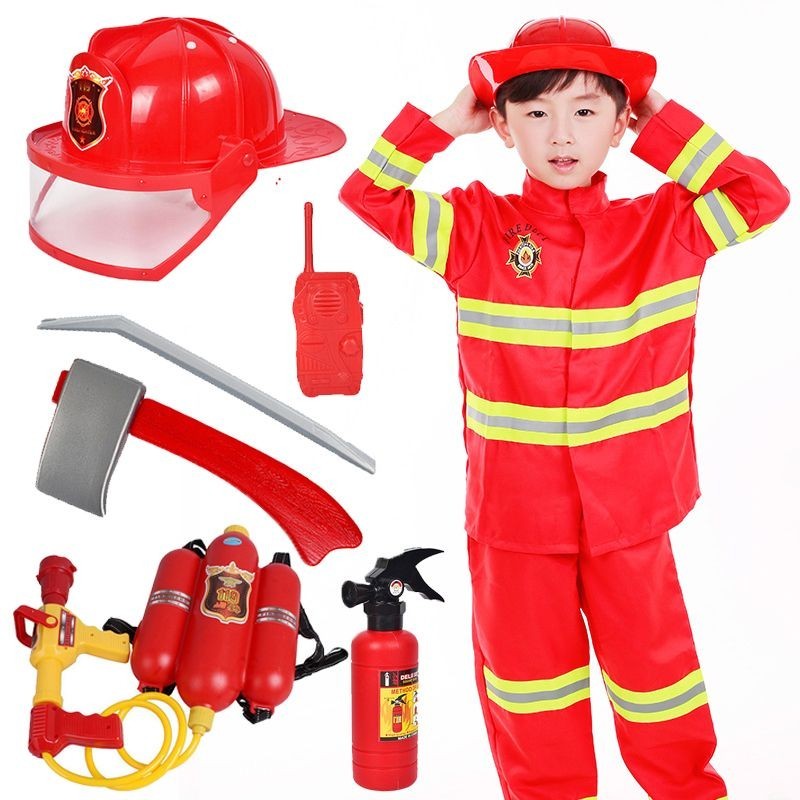 特價兒童消防員山姆玩具全套裝備過家家消防站仿真大滅火器帽子消防服