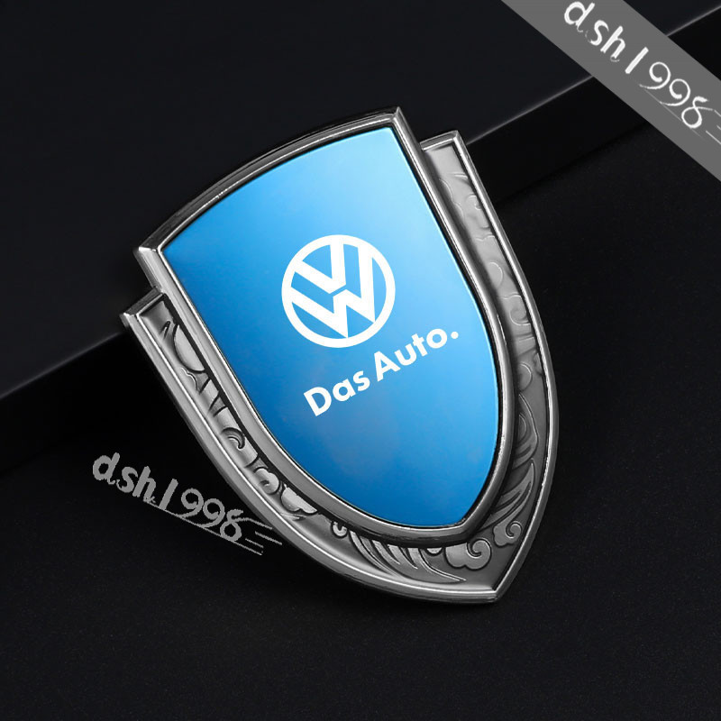 適用福斯 3D金屬車身裝飾貼 Volkswagen Tiguan Polo MK6 Beetle Passat Golf