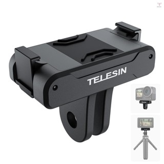 Uurig)telesin OA-TPM-T04 磁性快速釋放支架,適用於運動相機金屬相機支架,帶運動相機適配器,兼容