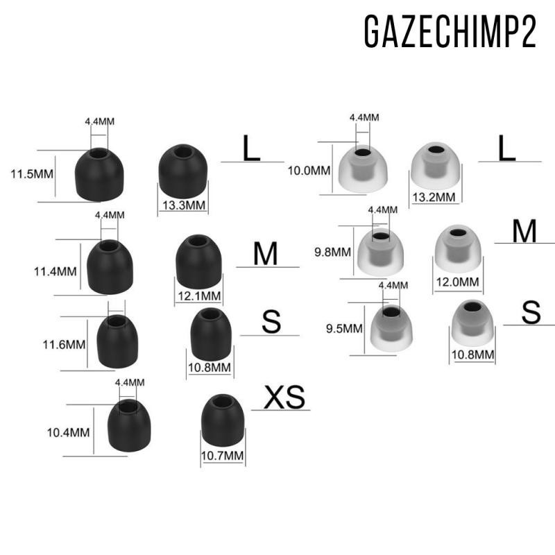[Gazechimp2] 4x1 對耳塞耳塞適用於 WF-1000XM3 入耳式耳機耳機藍色