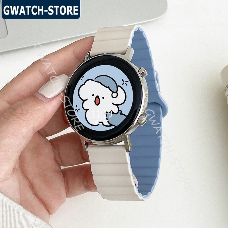 適用三星Samsung Watch6 Classic 43 47mm 磁吸錶帶+保護殼 Watch5 4 矽膠錶帶防摔殼