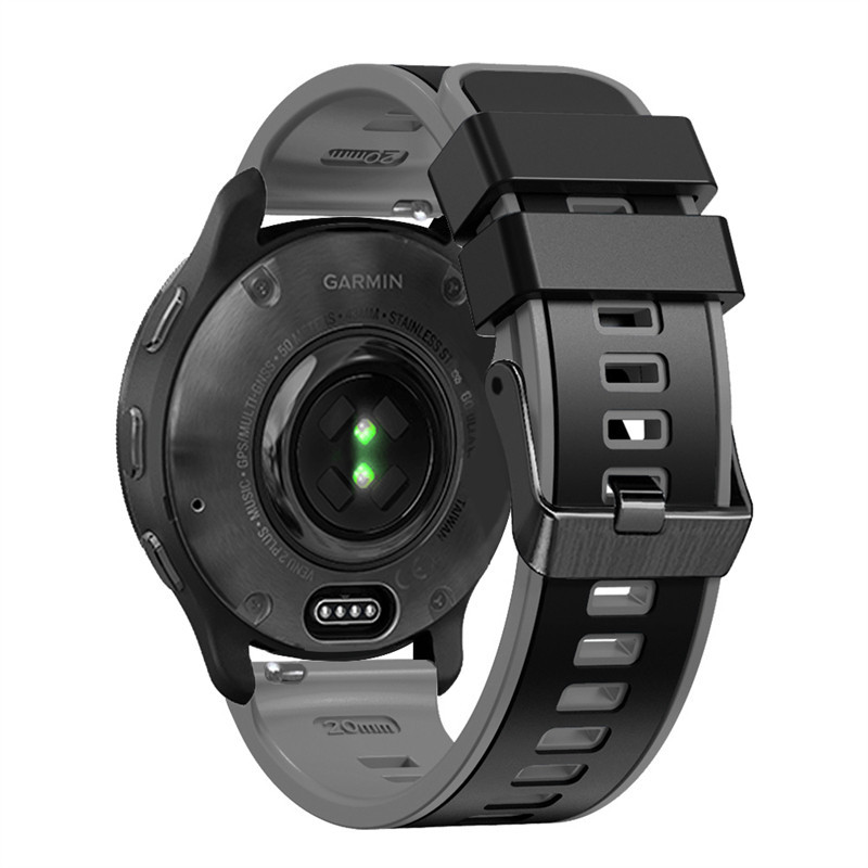 適用三星 galaxy watch6/5pro 智慧手錶帶watch4 classic 運動雙色 s4/3 矽膠腕帶