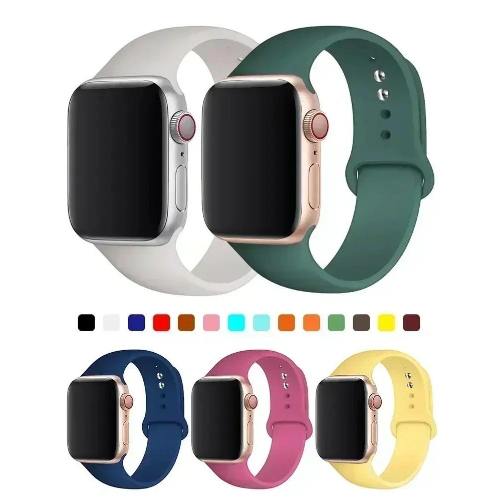 矽膠錶帶適用於Apple Watch Band 44mm 45mm 49mm 42mm錶帶iwatch series 6