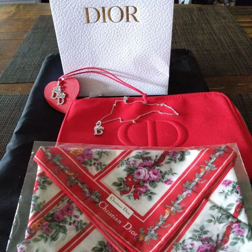 近全新 Dior 迪奧 小包包 手帕 吊飾 日本直送 二手
