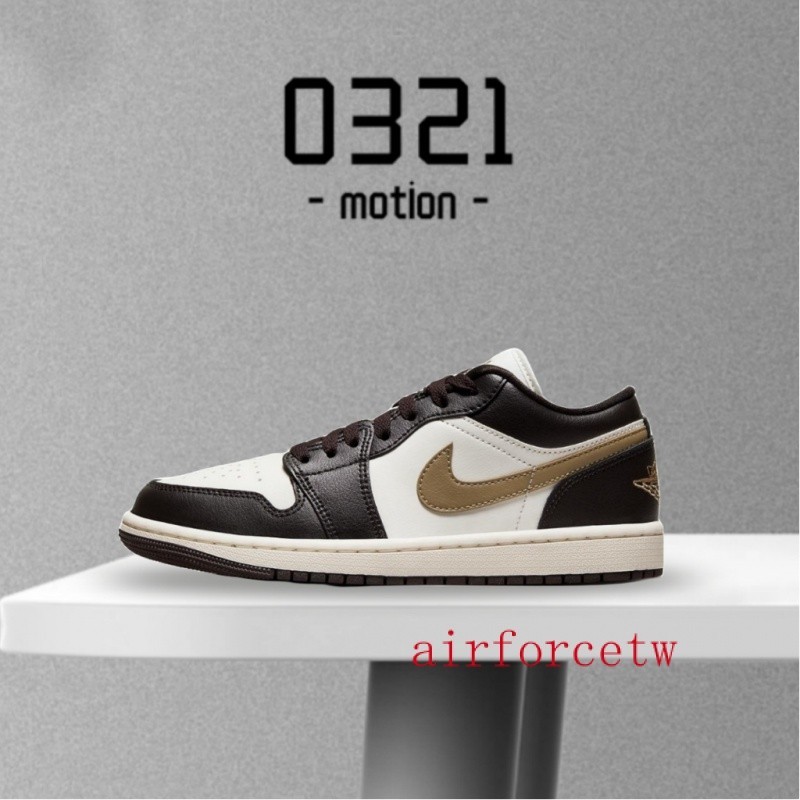 Nike Wmns Air Jordan 1 Low 暗棕 咖啡 棕金 女鞋 男鞋 AJ1 DC0774-200