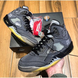 nike off-white x air jordan 5 ow aj5 黑蟬翼 ct8480-001