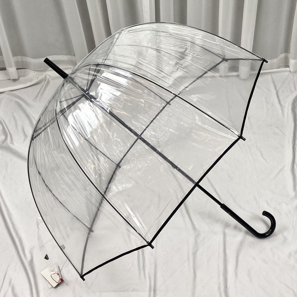 『透明雨傘』現貨 【英國!rainbow】1949 女王同款阿波羅手動氣質網紅拱形透明 雨傘