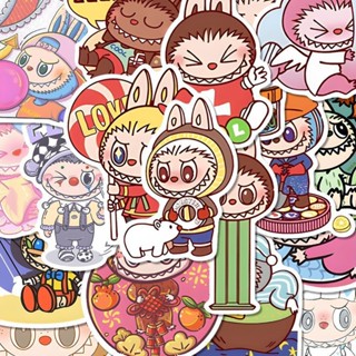 【80張】Labubu 拉布布 貼紙 可愛 卡通 二次元 泡泡瑪特 手賬 筆記本 裝飾 貼畫